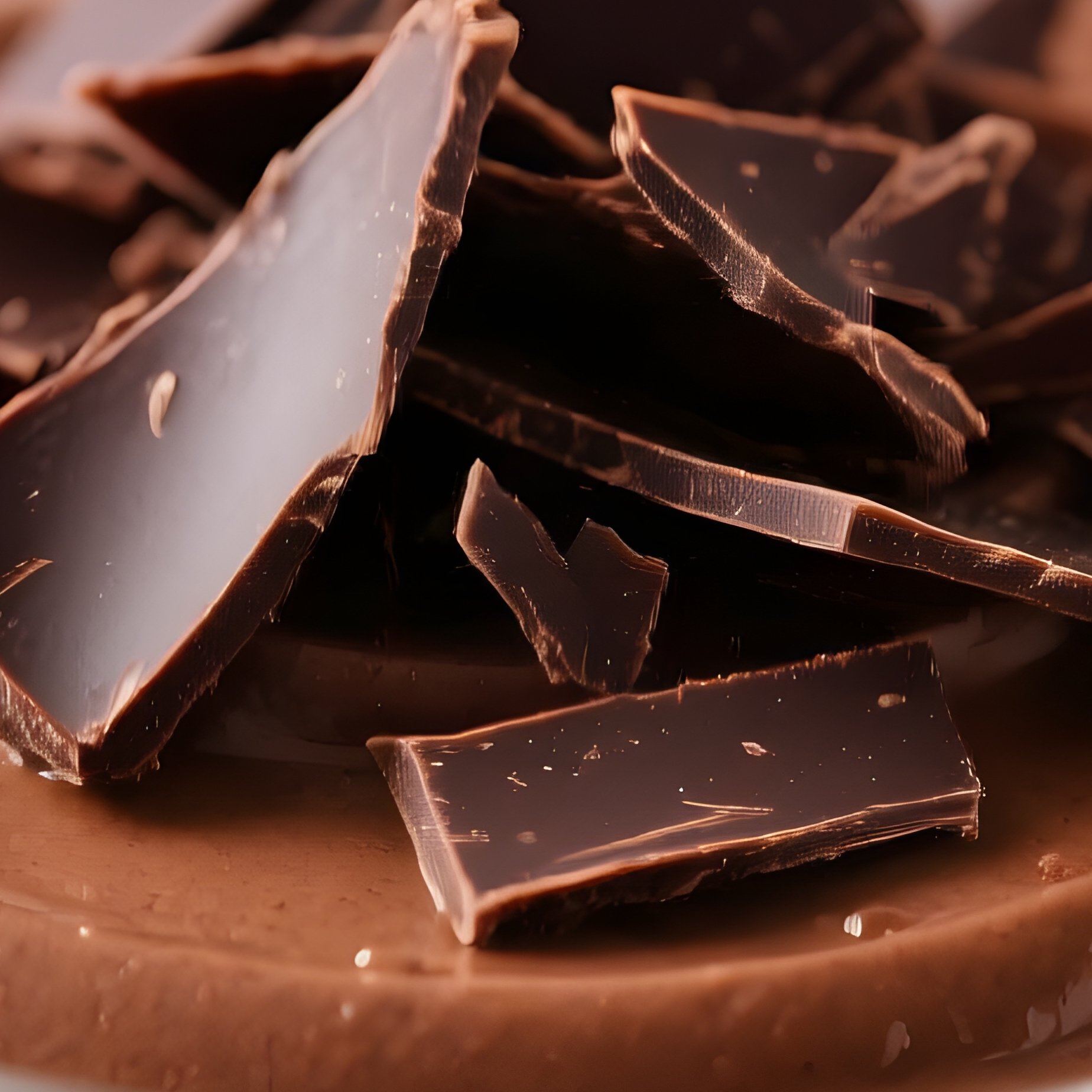 A Glass Bowl Of Chocolate Mousse Chocolate Dessert - Full Resolution Quality Preview