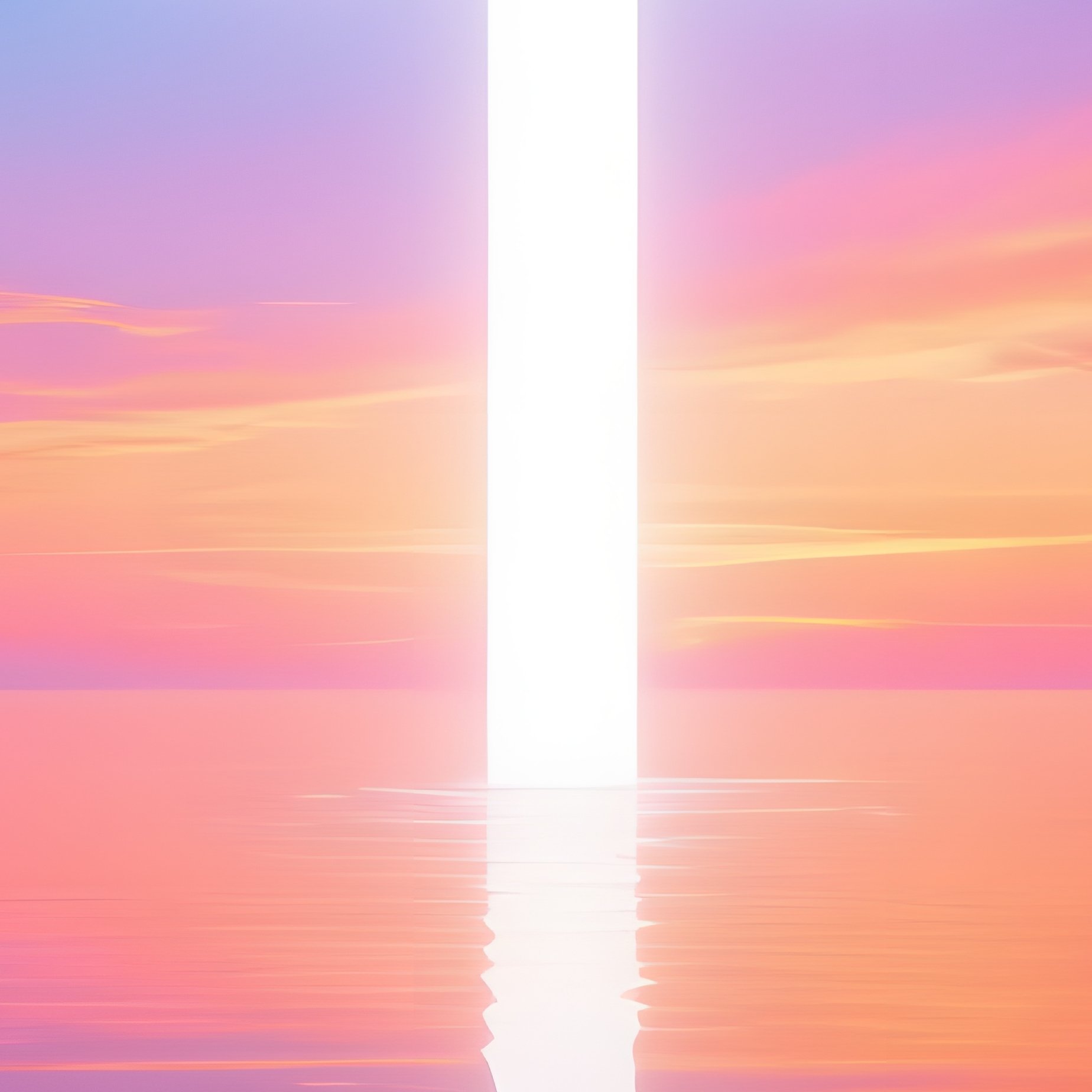 A Glowing Cross Over A Body Of Water Cross Water - Full Resolution Quality Preview