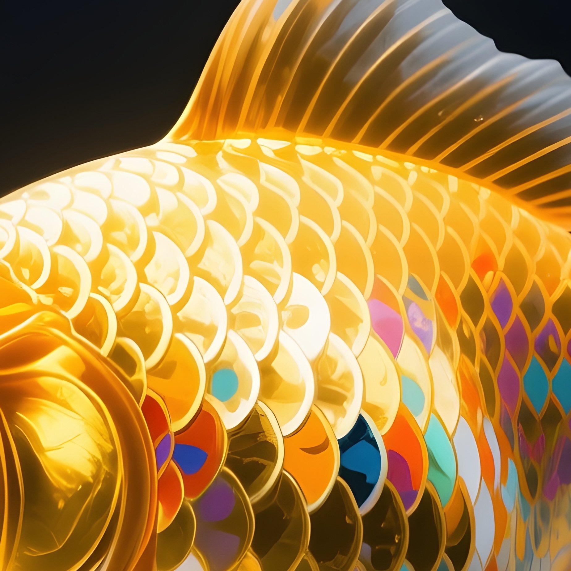 A Goldfish Blowing Tiny Bubbles Toward The Surface 2 - Full Resolution Quality Preview