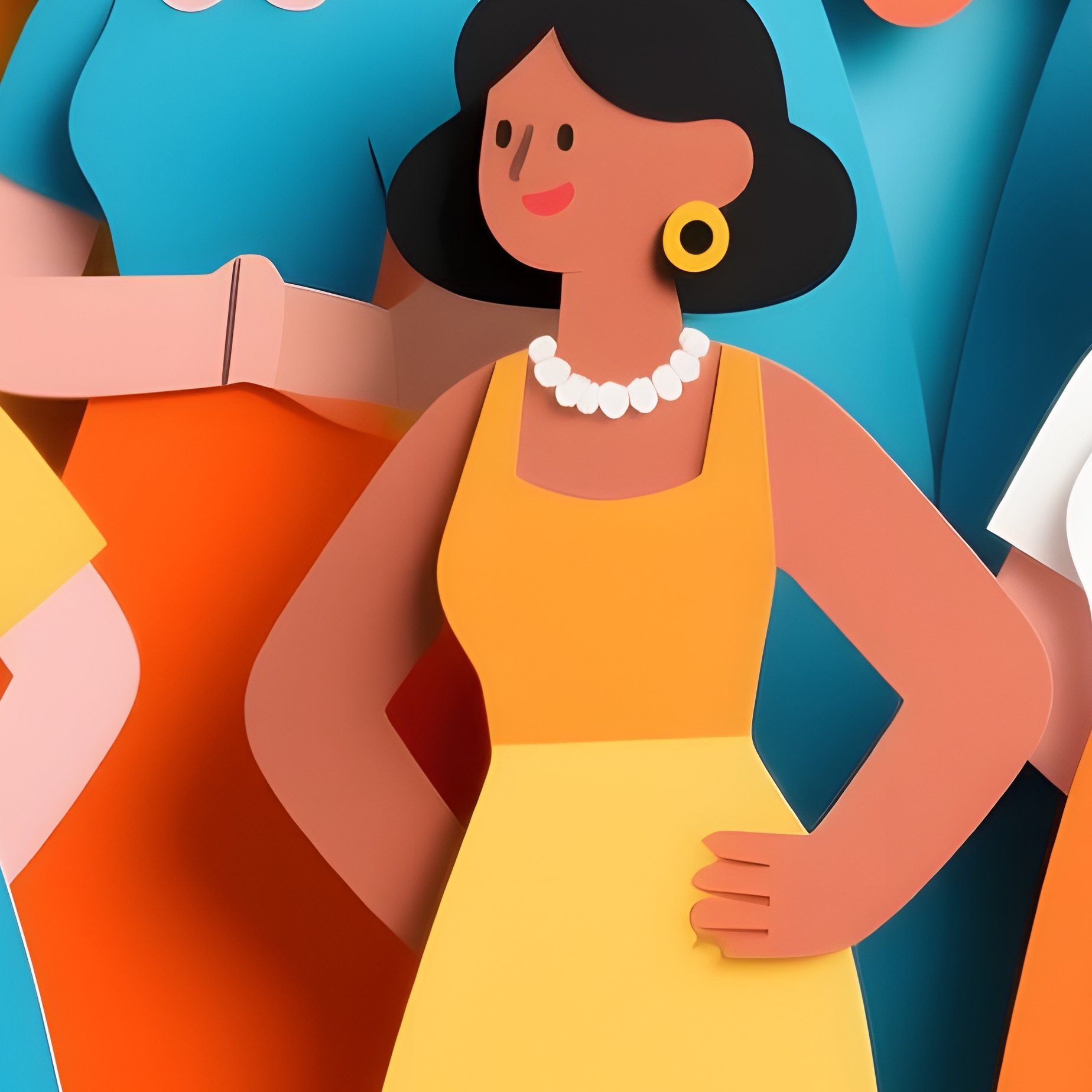 A Group Of Diverse Women Figures Diversity Women Empowerment - Full Resolution Quality Preview