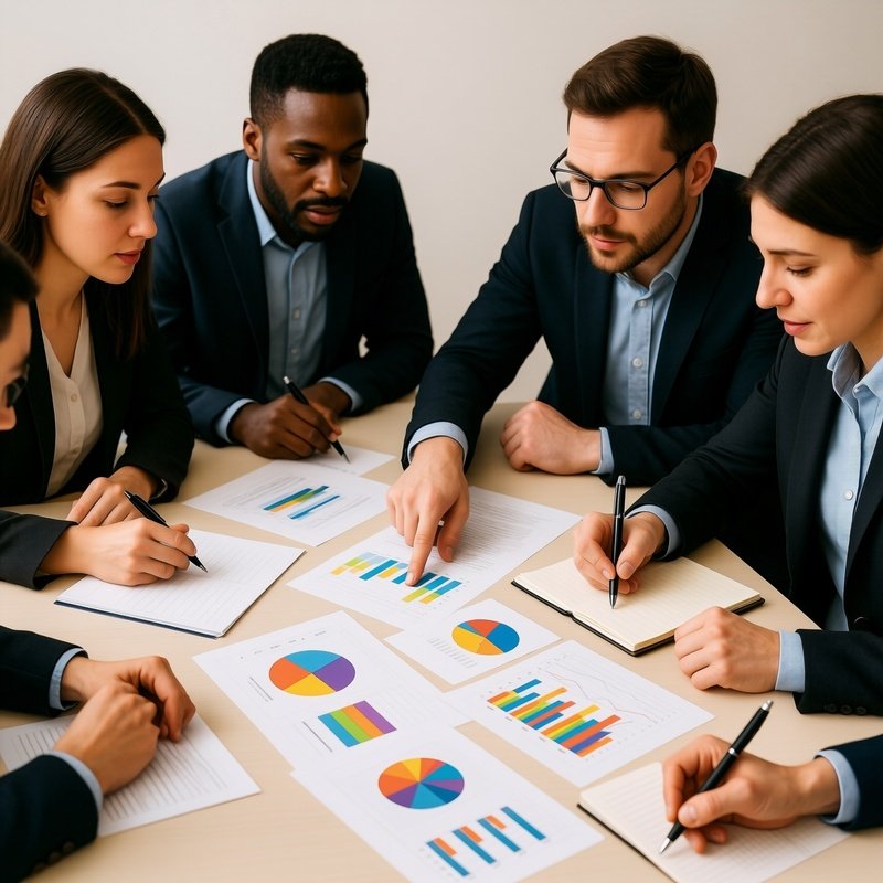 A Group Of People Engaged In A Meeting Or Discussion Business