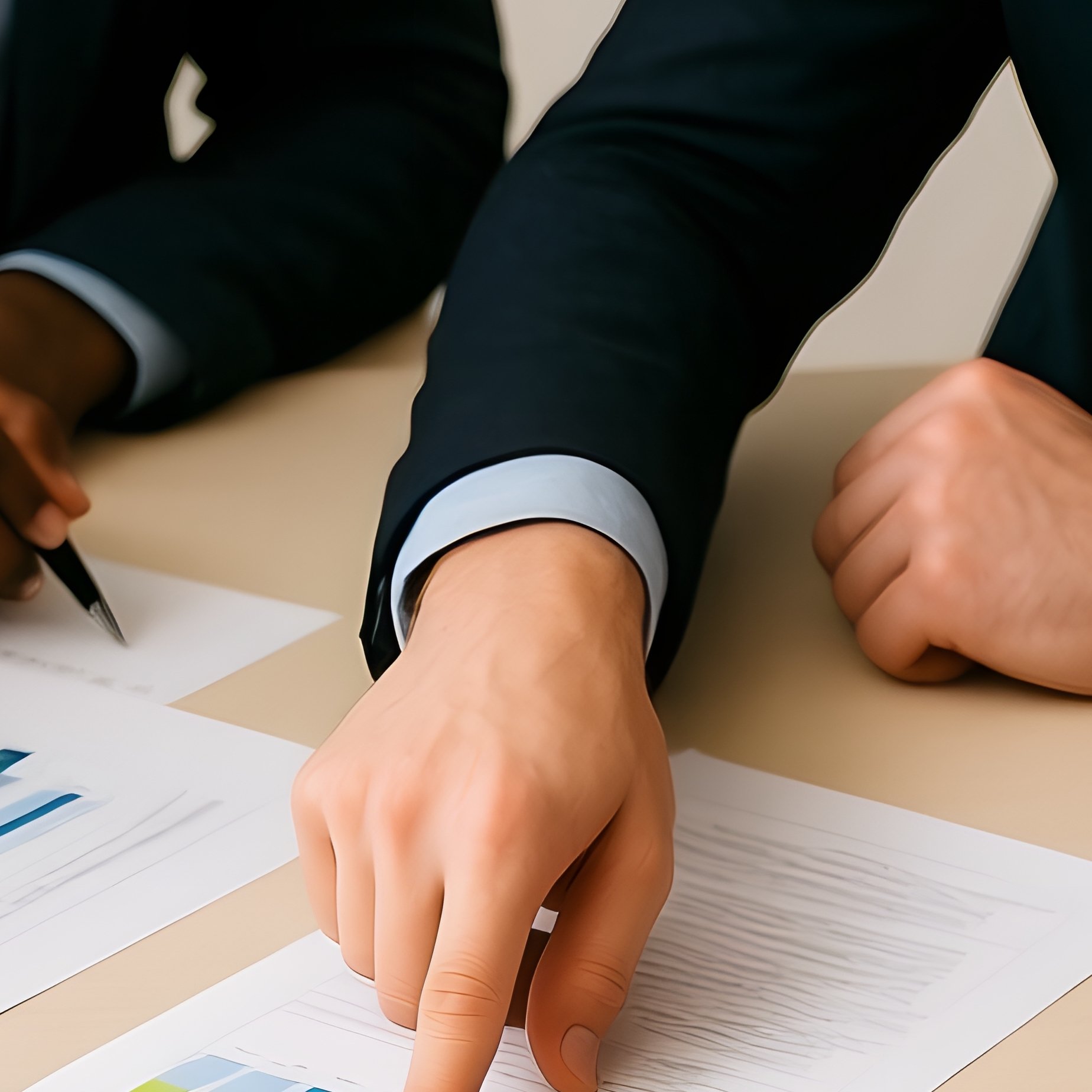 A Group Of People Engaged In A Meeting Or Discussion Business - Full Resolution Quality Preview