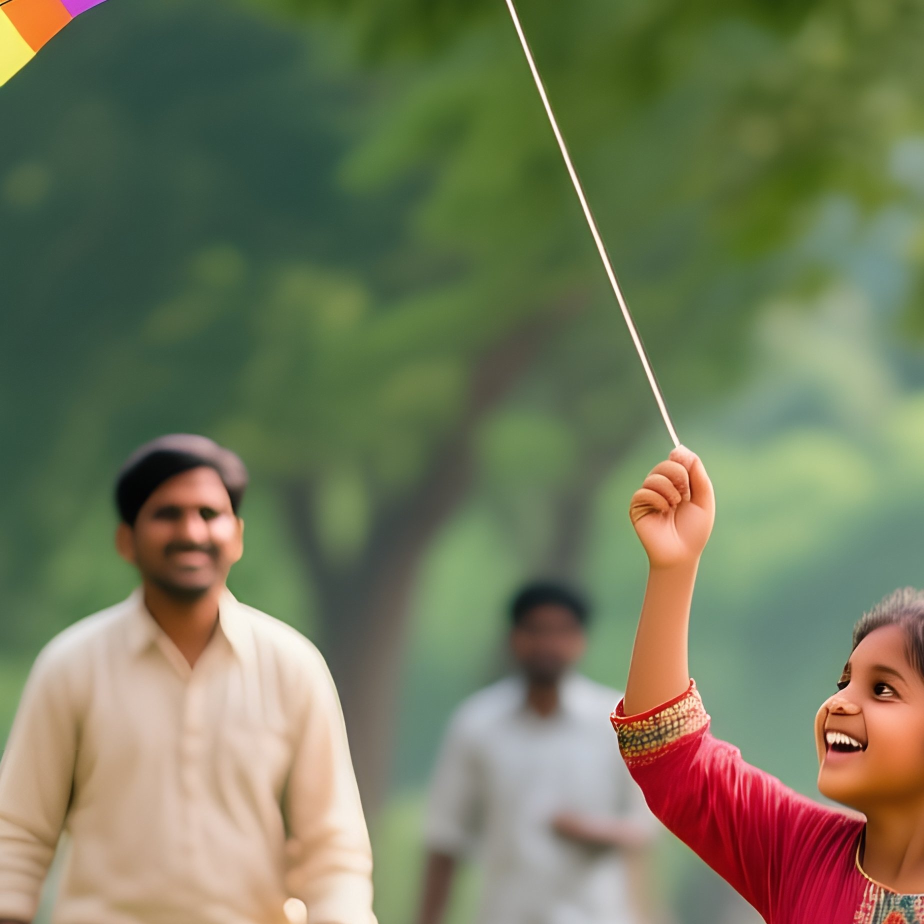 A Group Of People Flying A Kite Kite Flying Outdoor Activity - Full Resolution Quality Preview