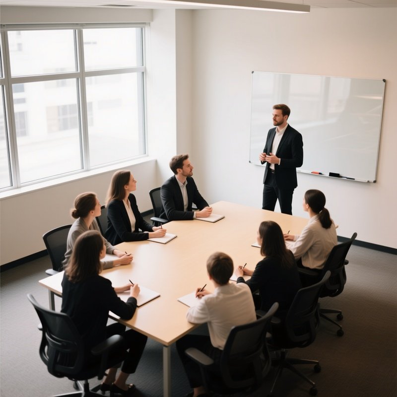 A Group Of People In A Meeting Meeting Professional