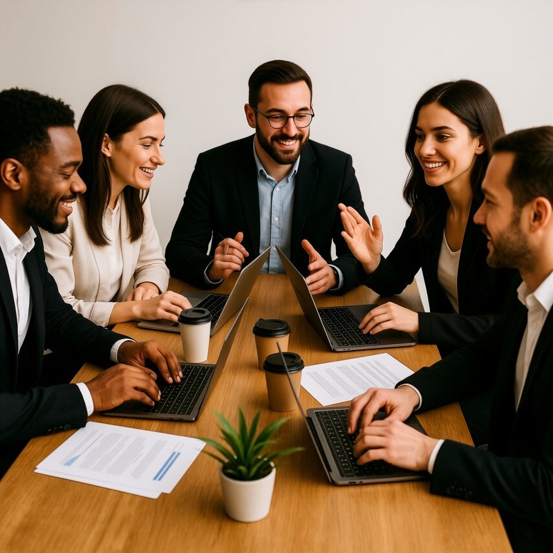 A Group Of People In A Meeting Meeting Collaboration