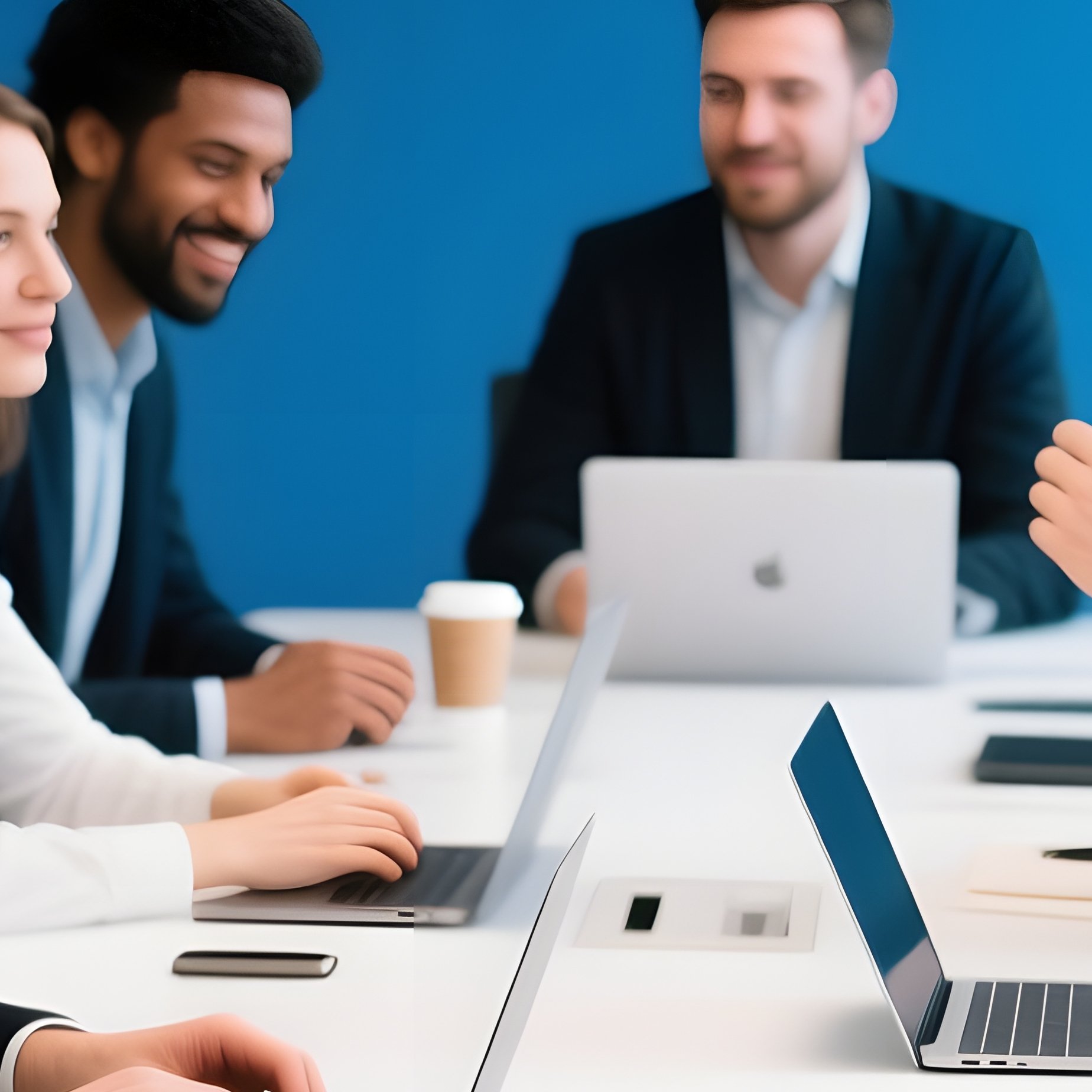 A Group Of People In A Meeting Meeting Collaboration - Full Resolution Quality Preview