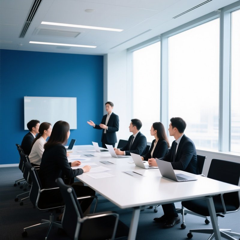 A Group Of People In A Meeting Meeting Conference Room