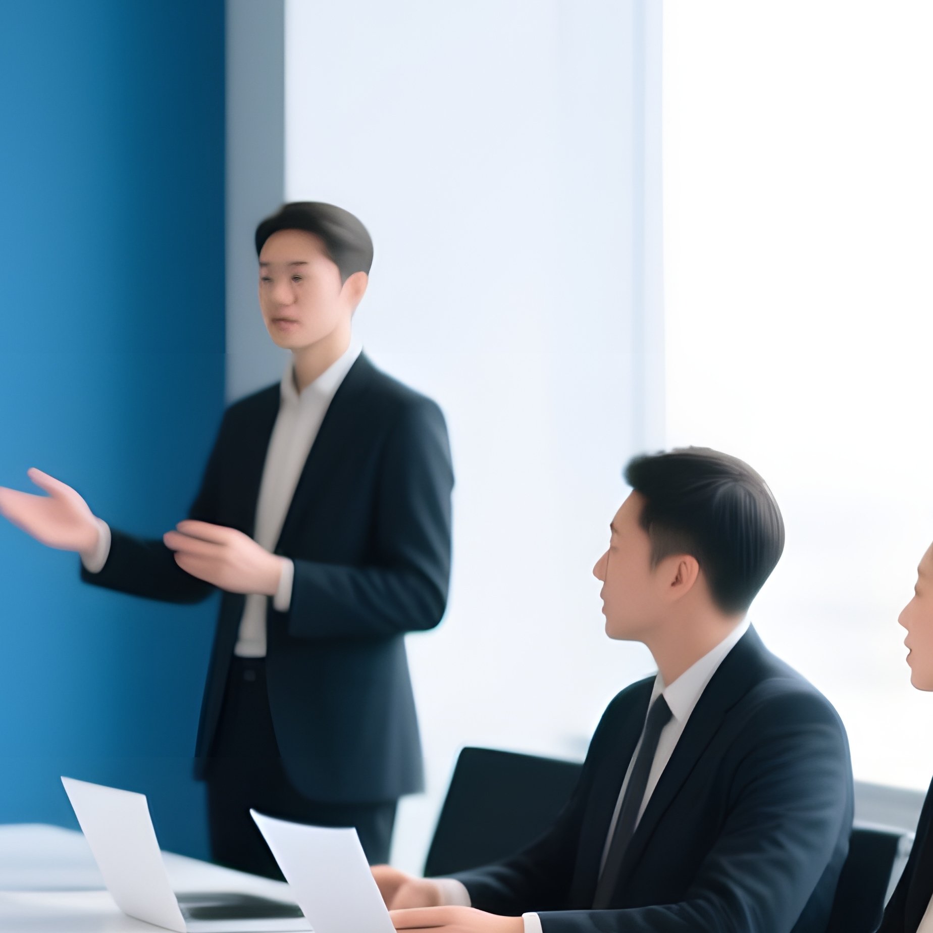 A Group Of People In A Meeting Meeting Conference Room - Full Resolution Quality Preview