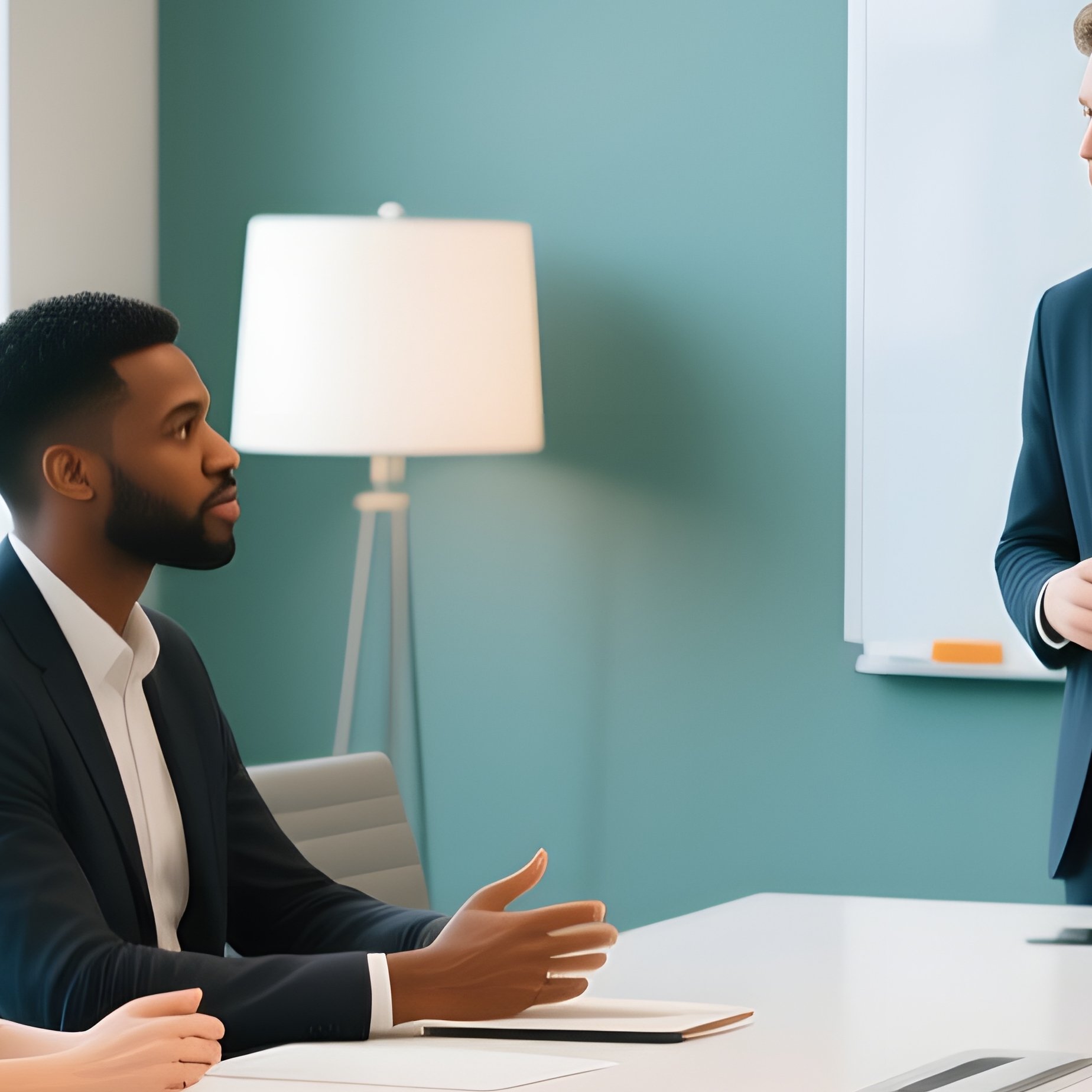 A Group Of People In A Meeting Meeting Office - Full Resolution Quality Preview