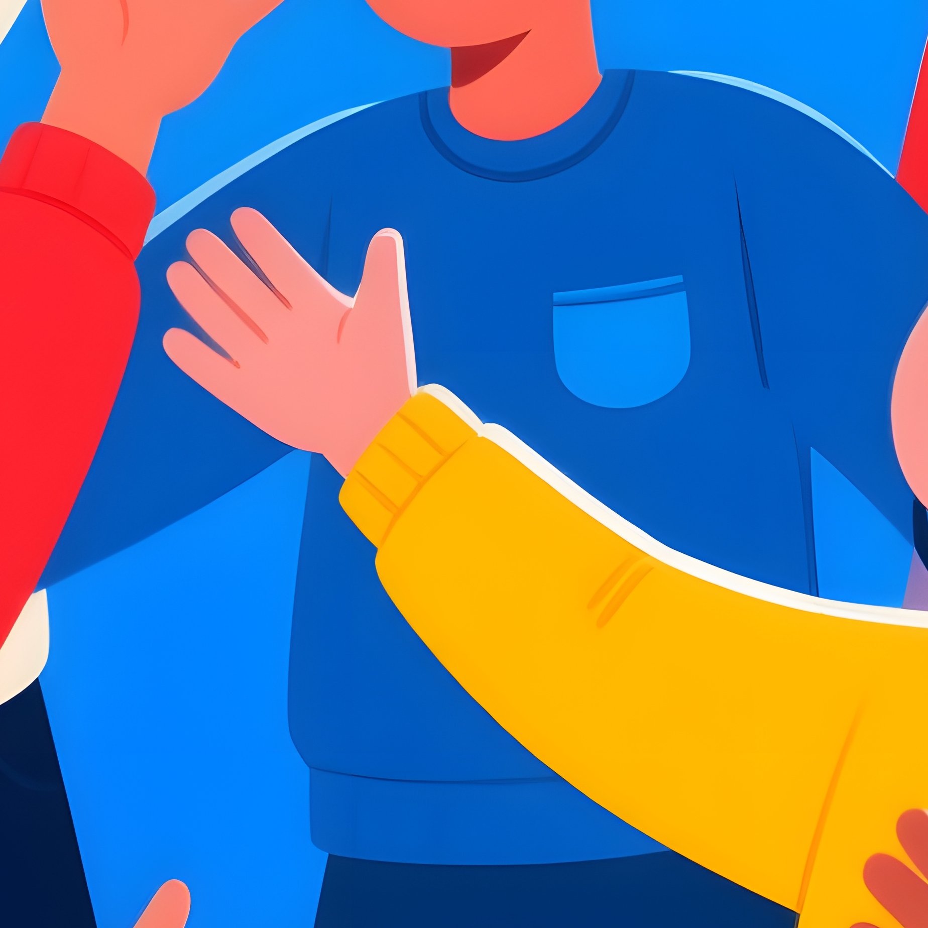 A Group Of People Interacting Joyfully Community Celebration - Full Resolution Quality Preview