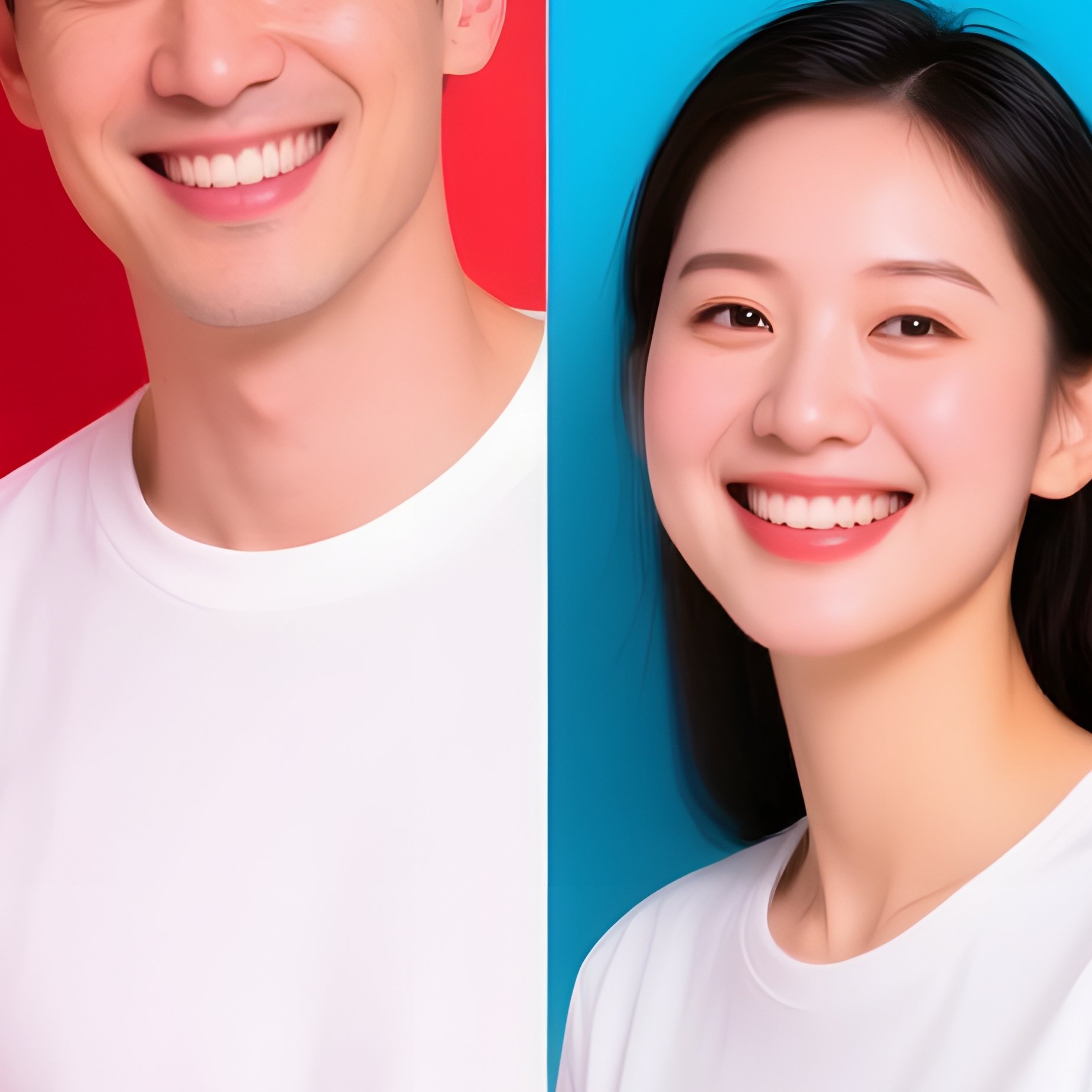 A Group Of People Standing In Front Of A Colorful Background - Full Resolution Quality Preview