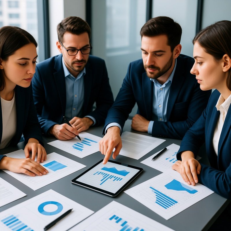 A Group Of People Working Together At A Table Collaboration