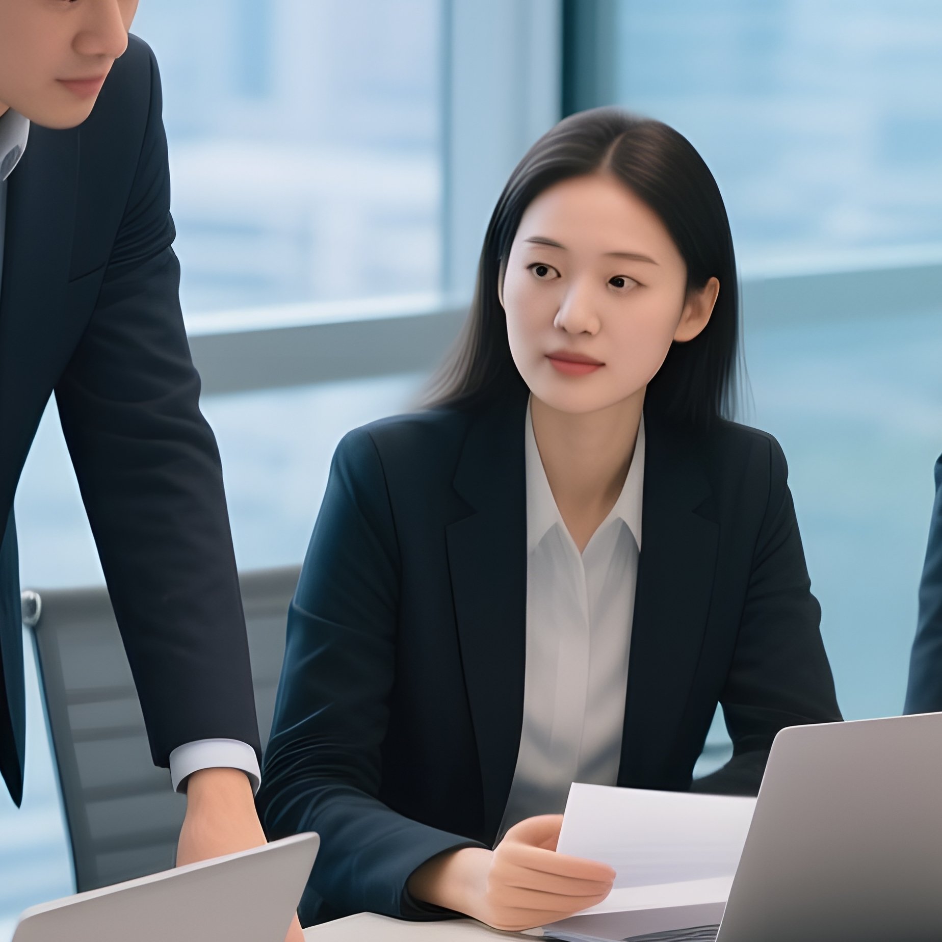 A Group Of Professionals In A Meeting Business Meeting Office - Full Resolution Quality Preview