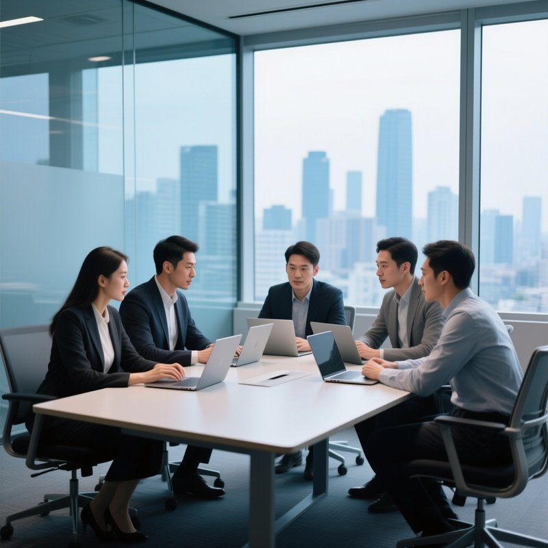 A Group Of Professionals In A Meeting Business Meeting