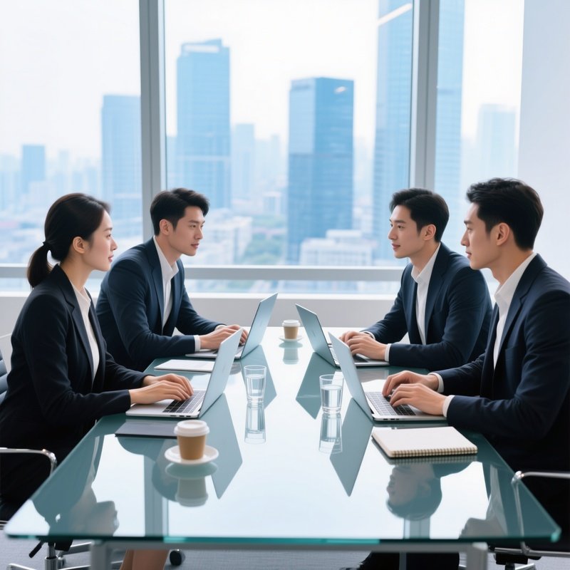 A Group Of Professionals In A Meeting Business Meeting