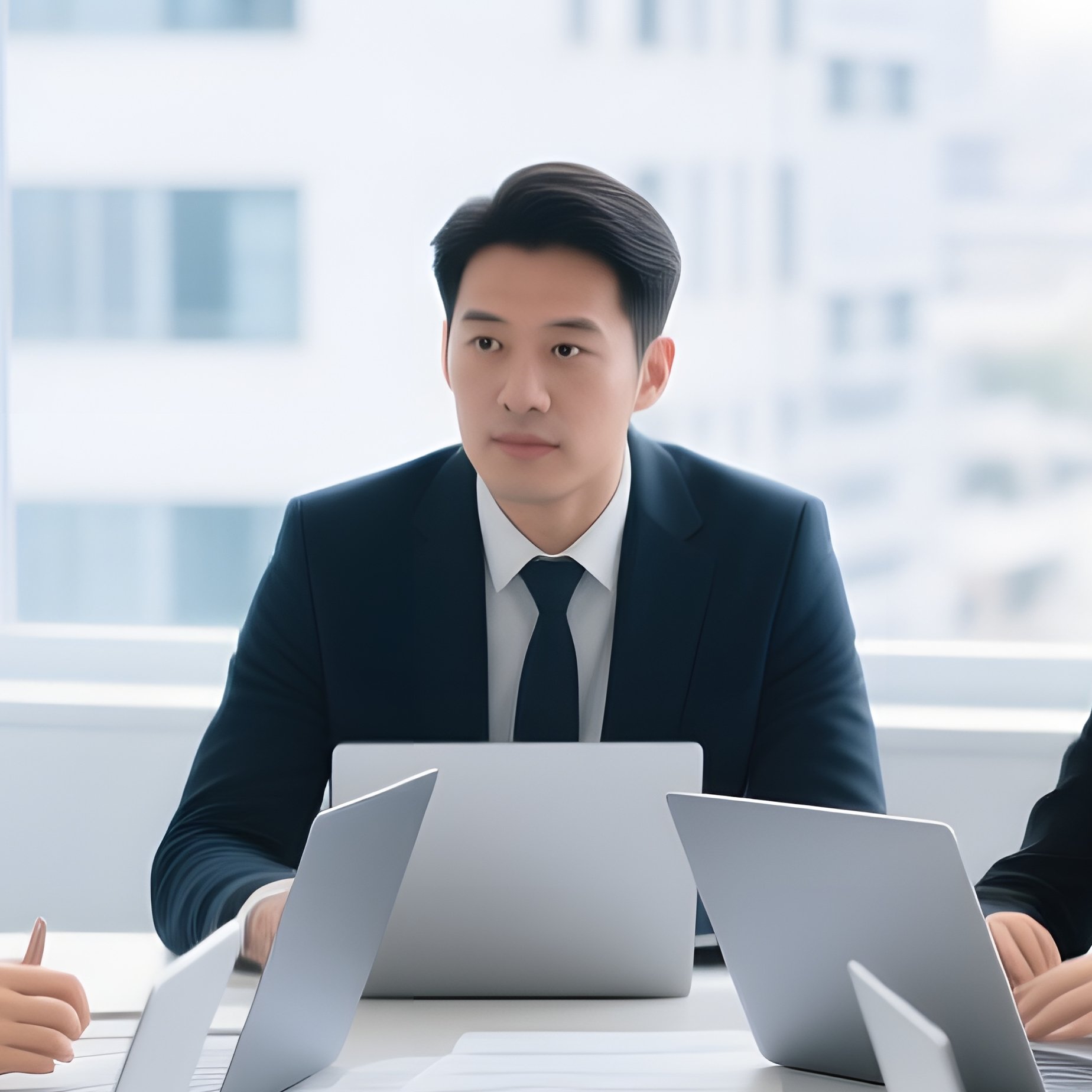 A Group Of Professionals In A Meeting Business Meeting - Full Resolution Quality Preview