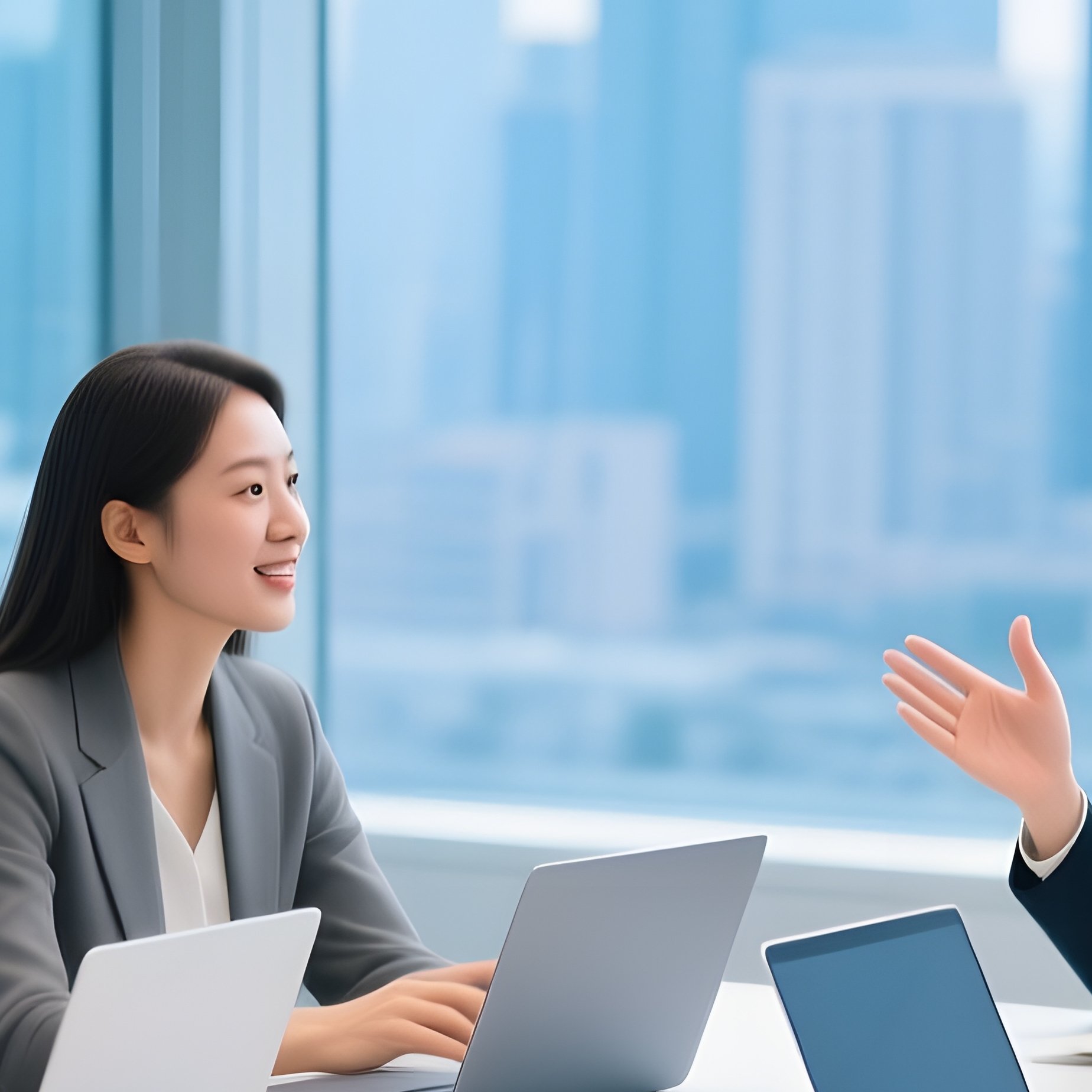 A Group Of Professionals In A Meeting Office Meeting - Full Resolution Quality Preview
