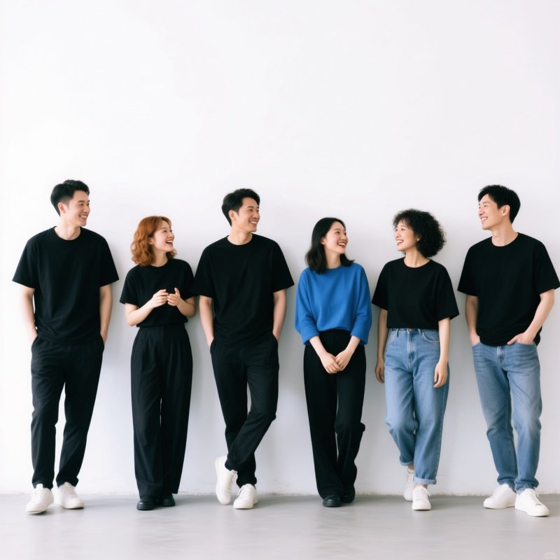 A Group Of Six People Standing Together Group People