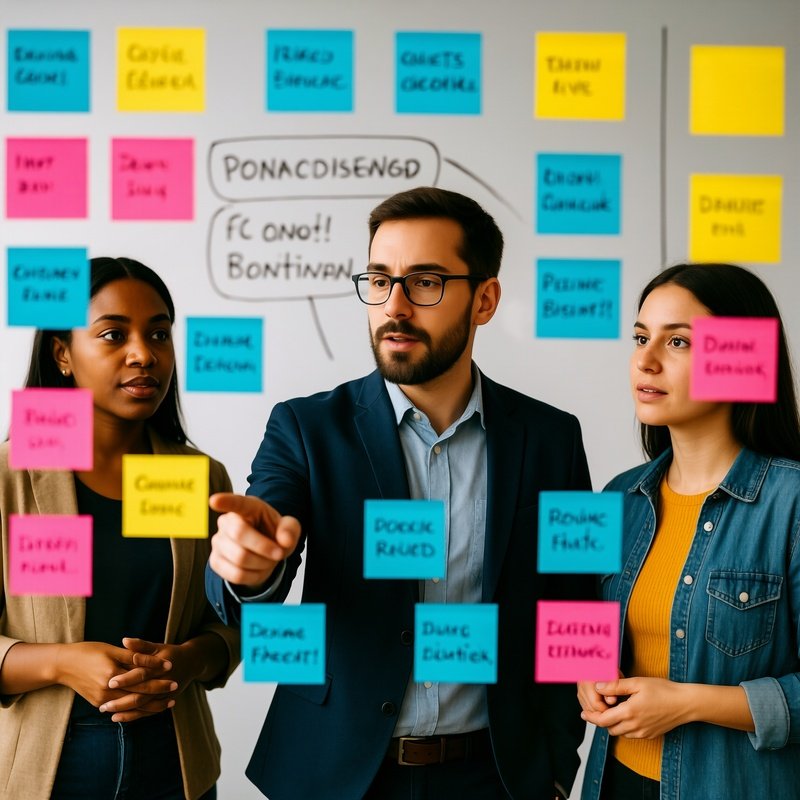 A Group Of Three People Collaborating On A Project Teamwork