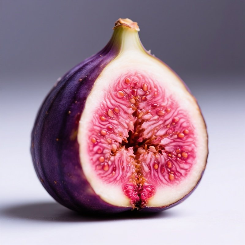 A Halved Fig Fig Fruit