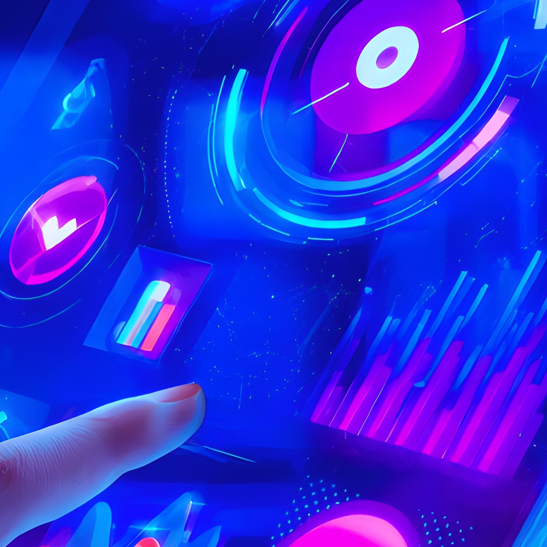 A Hand Holding A Transparent Digital Tablet Futuristic Technology - Full Resolution Quality Preview