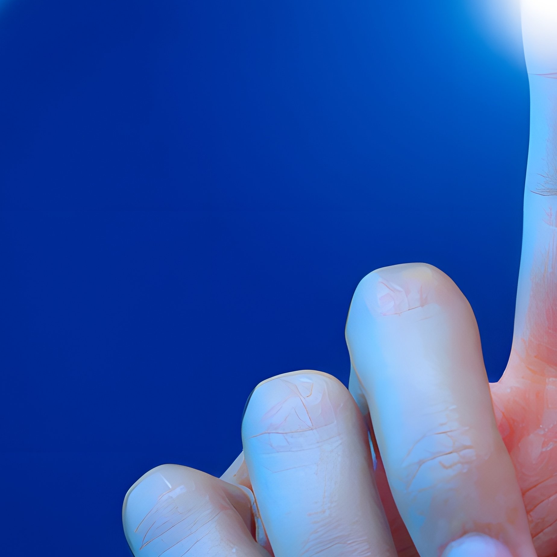 A Hand Interacting With A Digital Interface Technology Future - Full Resolution Quality Preview