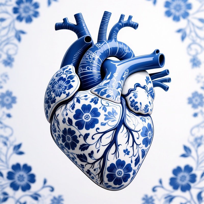 A Heart Shaped Object Decorated With Floral Patterns Heart Floral