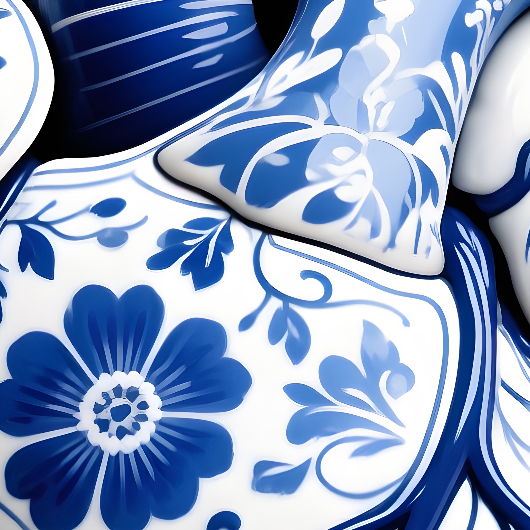 A Heart Shaped Object Decorated With Floral Patterns Heart Floral - Full Resolution Quality Preview