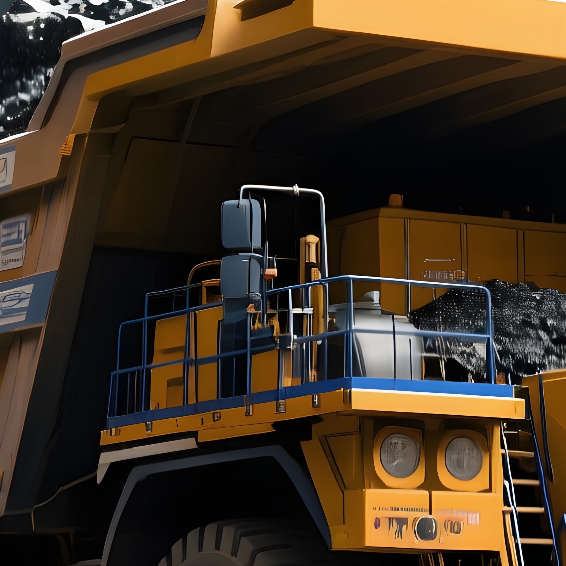 A Heavy Duty Mining Truck Carrying Ore Inside A Rocky Quarry - Full Resolution Quality Preview