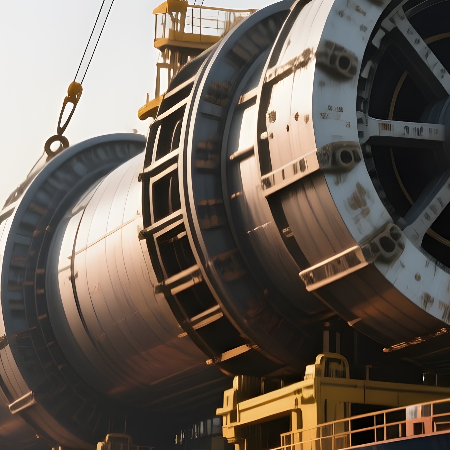 A Heavy Lift Ship Carrying Oversized Industrial Components - Full Resolution Quality Preview