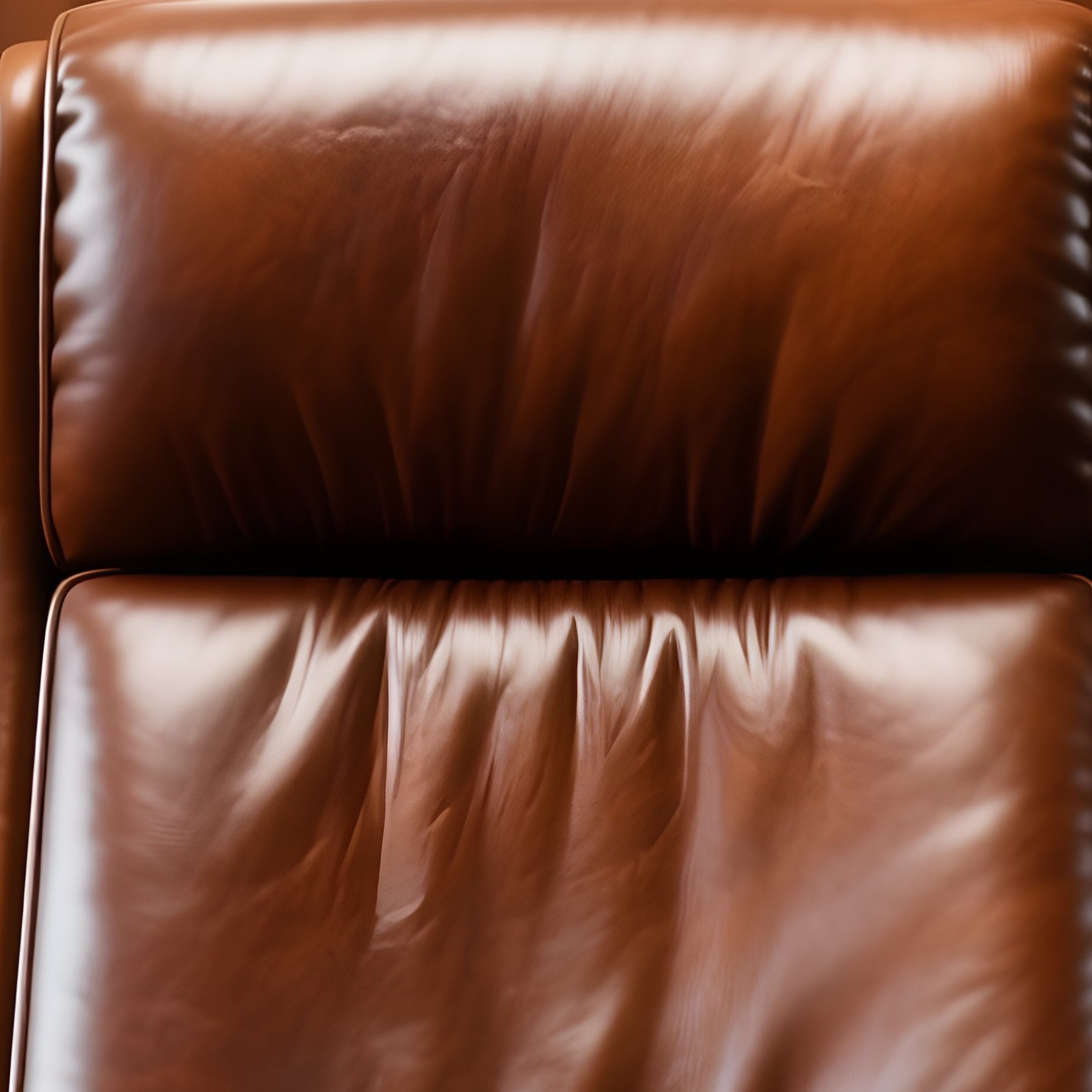 A High Back Brown Leather Executive Chair Positioned Behind A Large Mahogany Desk In A Classic, Wood Paneled Office With A Library Atmosphere. - Full Resolution Quality Preview