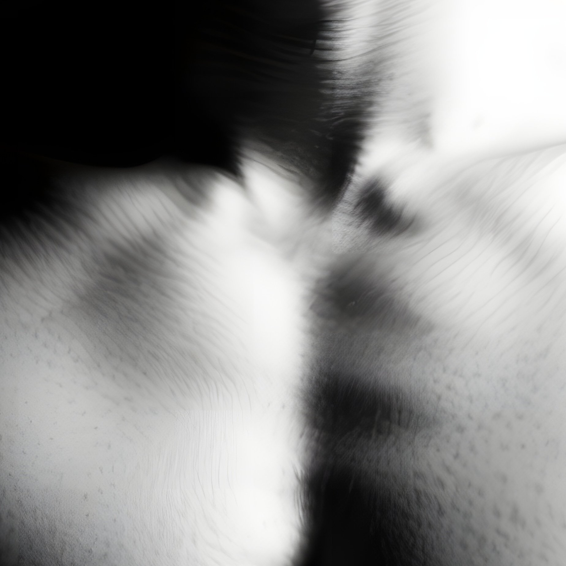 A High‑Contrast Black‑And‑White Studio Portrait, A Muscular Male Torso Illuminated By A Single Rim - Full Resolution Quality Preview