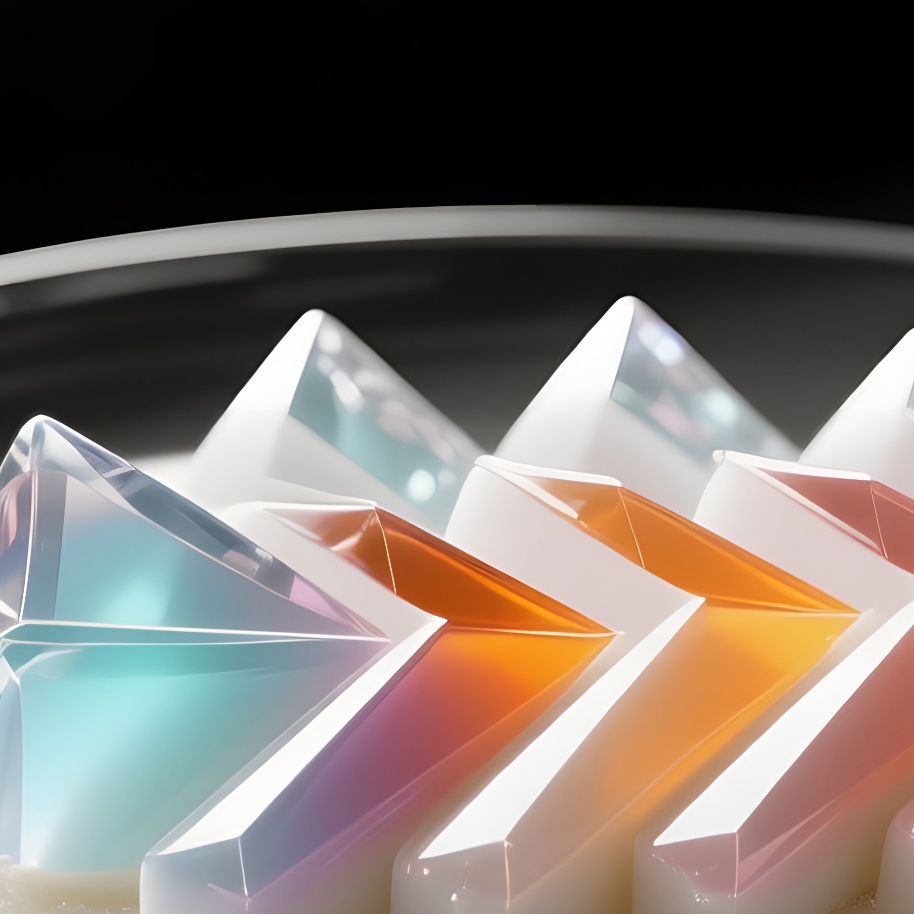 A High‑Contrast Black‑And‑White Studio Portrait Of A Close‑Up Hand Holding A Delicate Glass Dish - Full Resolution Quality Preview