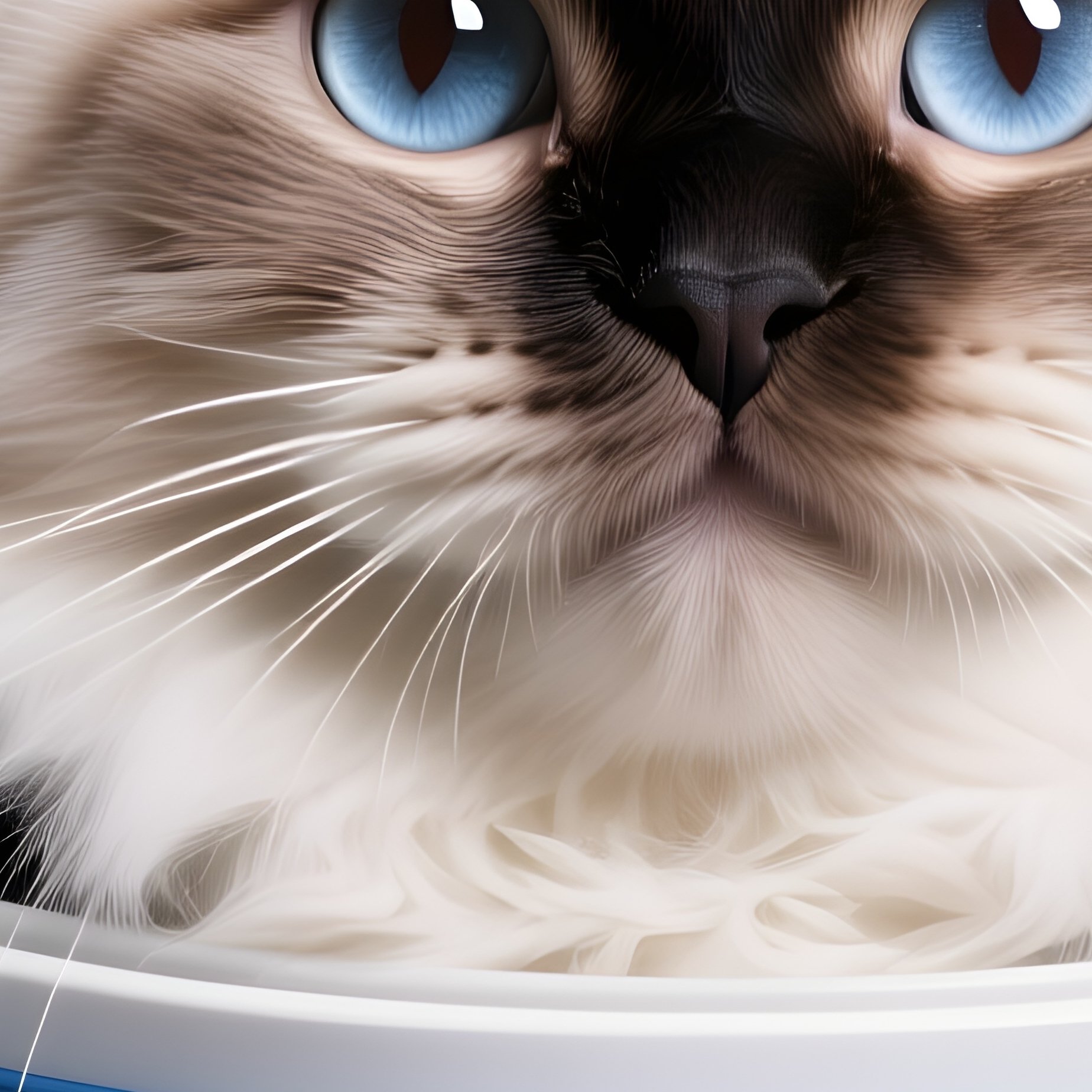 A Himalayan Cat In A Space Costume With Bell - Full Resolution Quality Preview