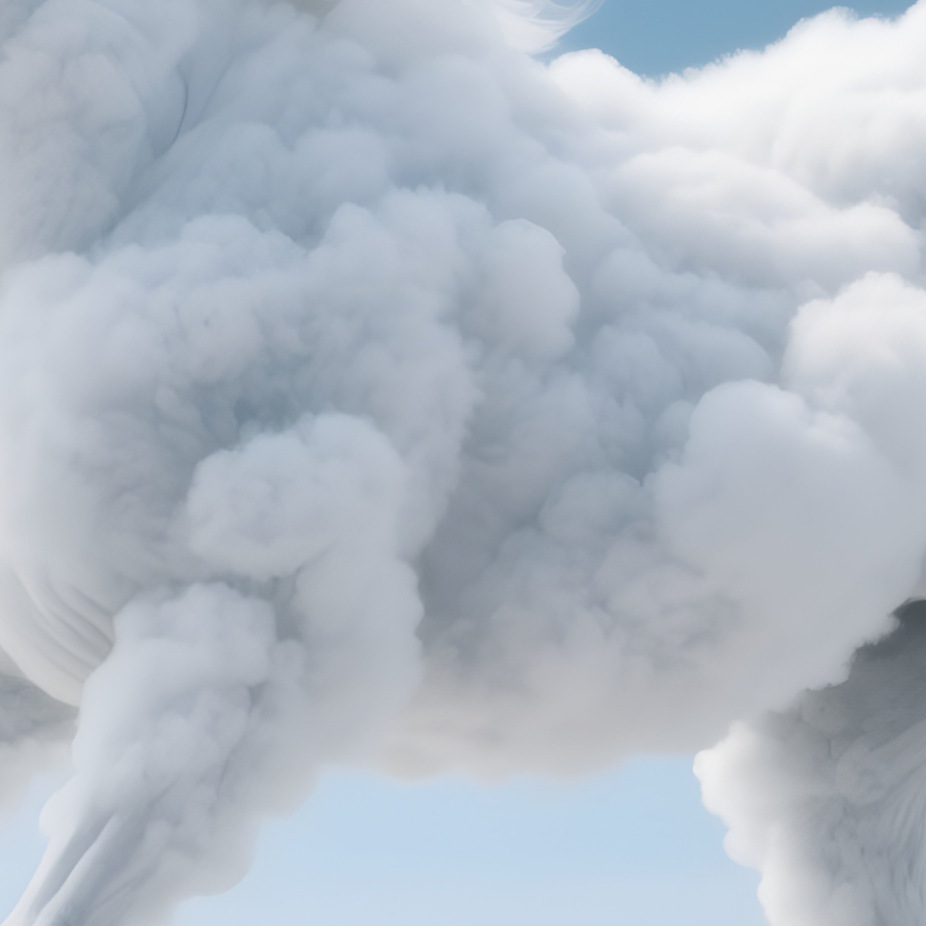 A Horse Made Of Clouds Galloping Through The Sky - Full Resolution Quality Preview