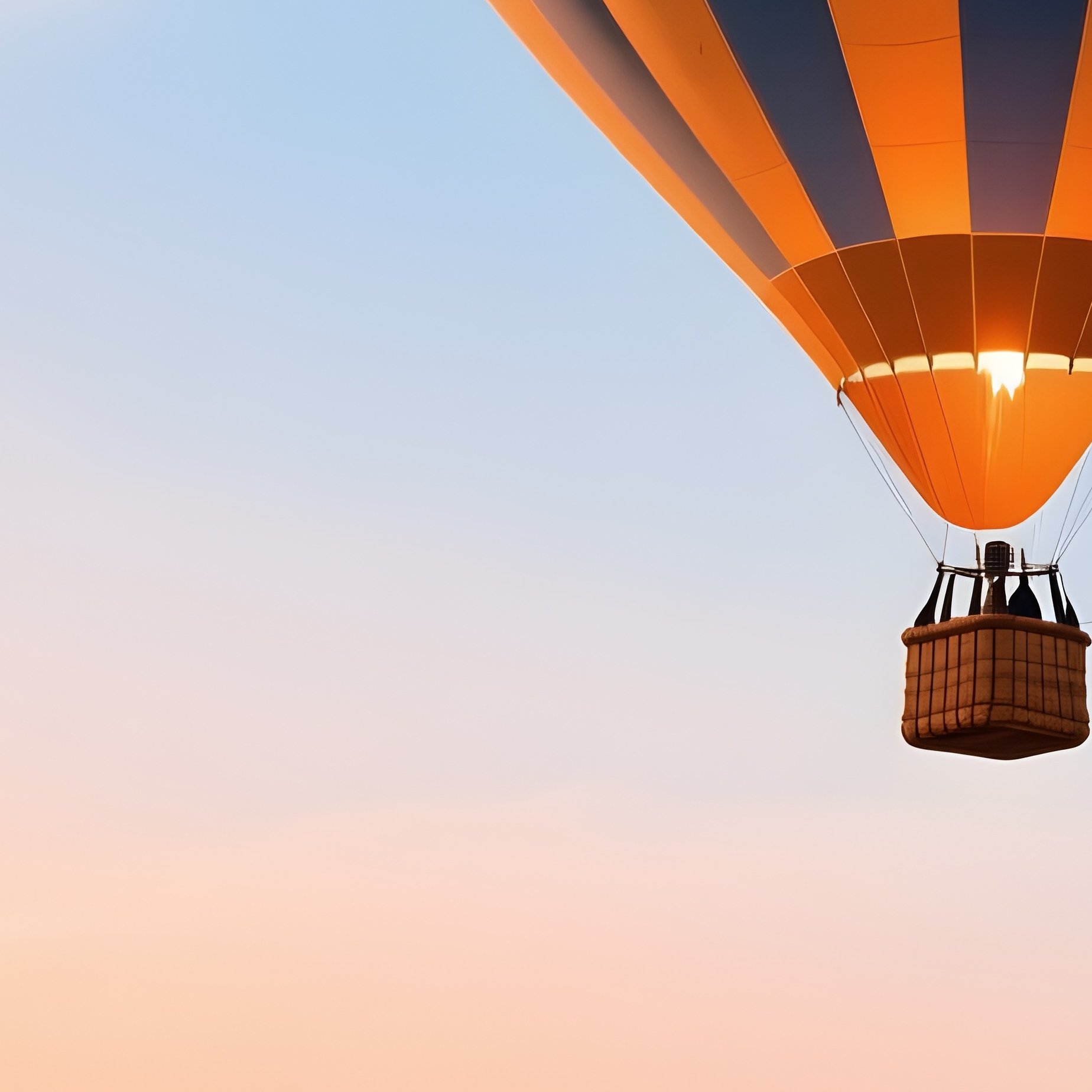 A Hot Air Balloon Floating Above The Valley Of The Kings During Dawn - Full Resolution Quality Preview
