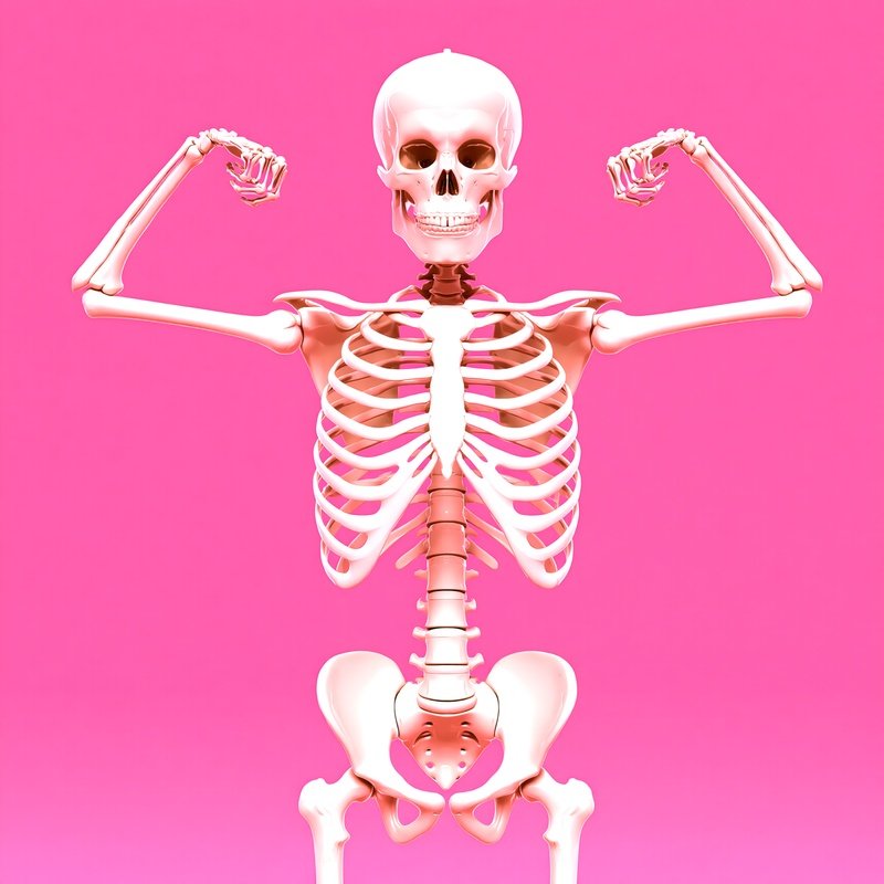 A Human Skeleton Model Skeleton Digital Art