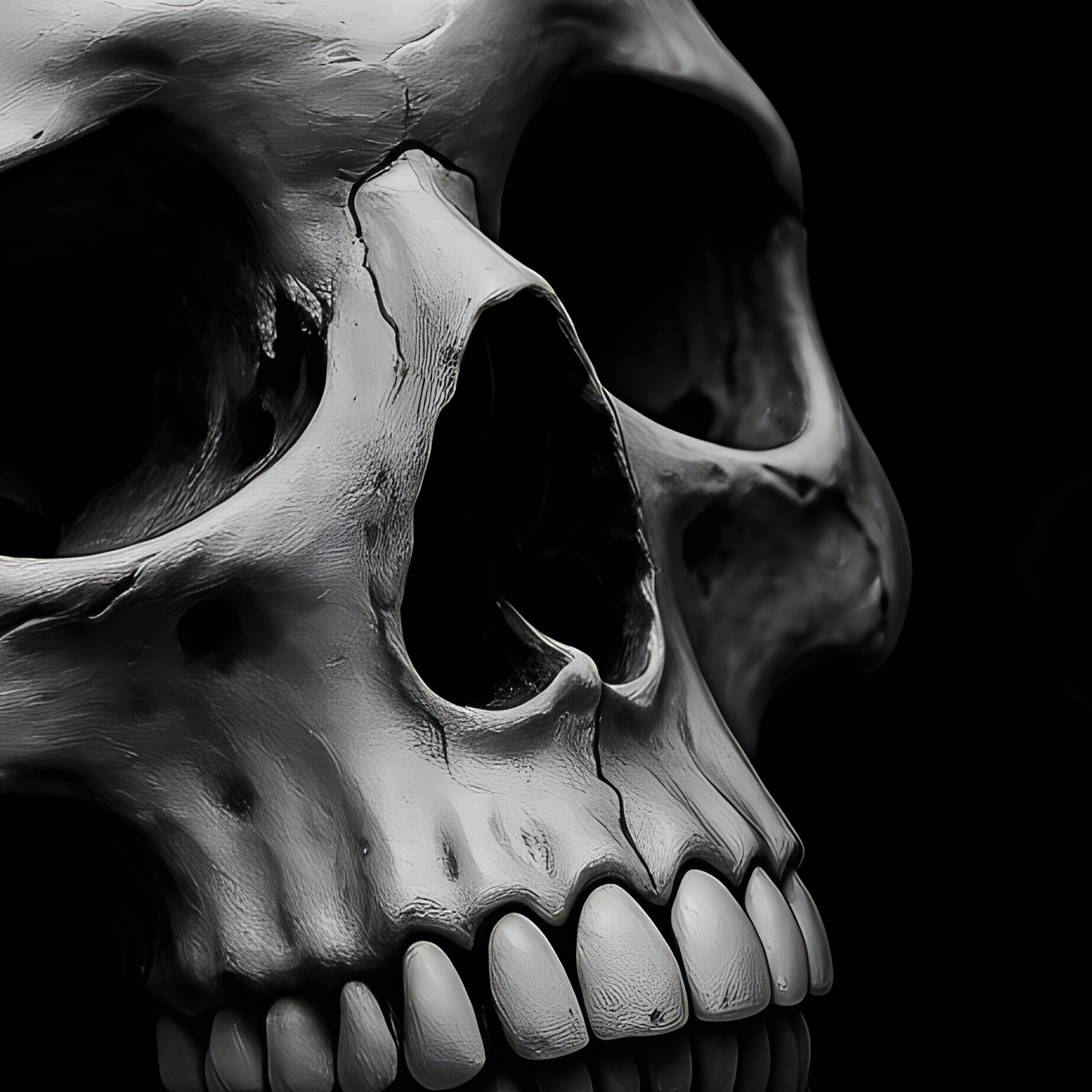 A Human Skull And A Skeletal Hand Skull Skeletal Hand - Full Resolution Quality Preview