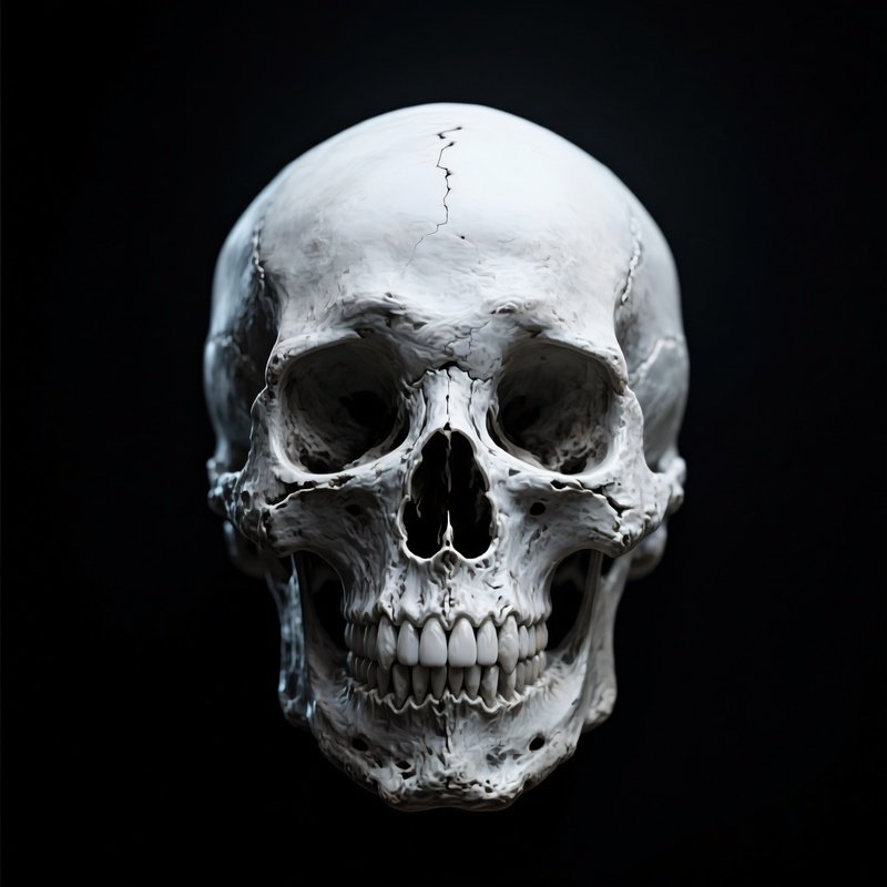 A Human Skull Skull Darkness
