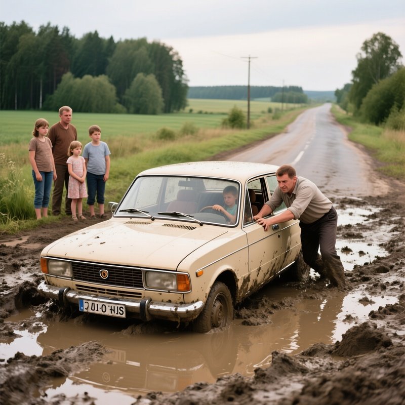 A Lada In The Mud 1987