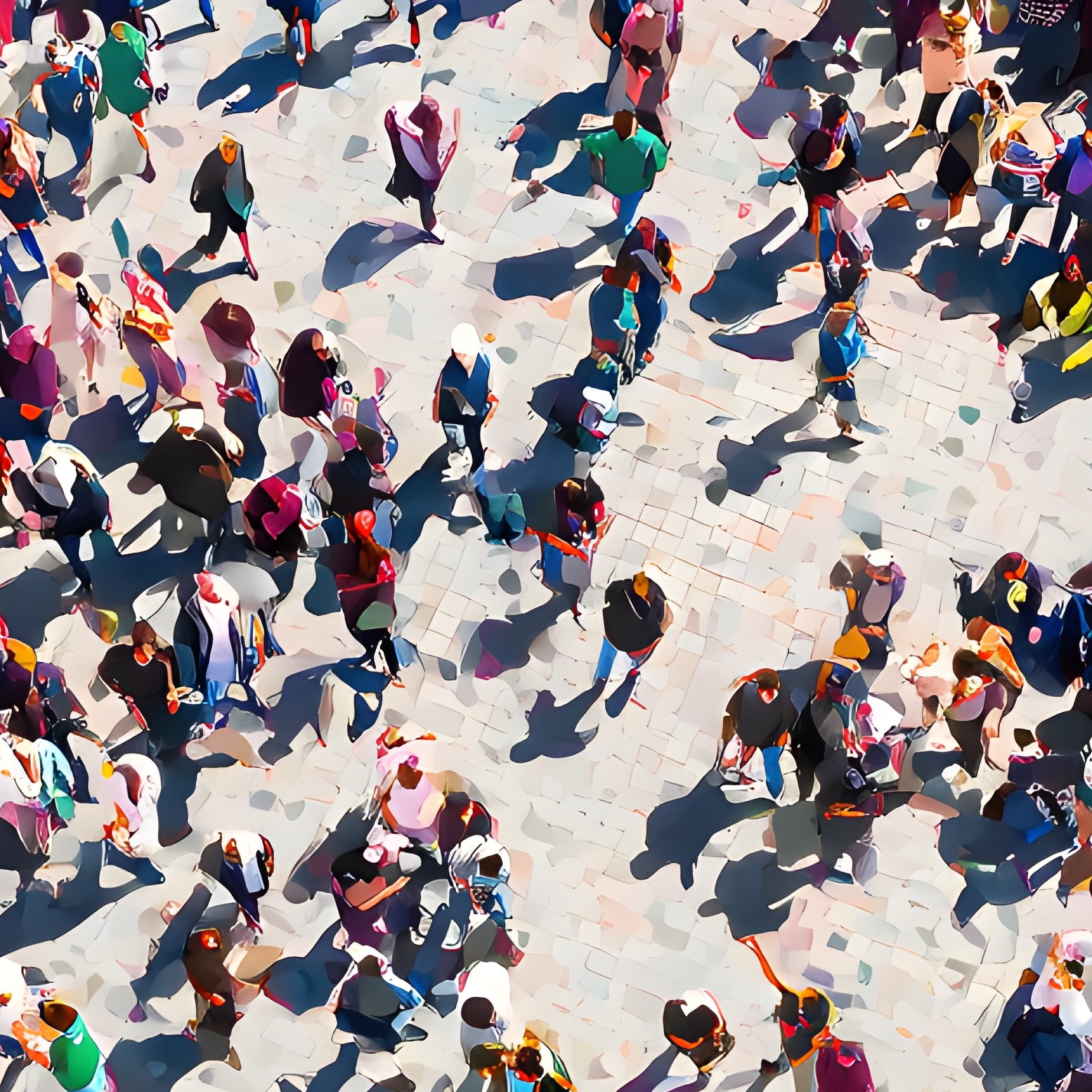 A Large Crowd Of People From An Aerial View Crowd Aerial View - Full Resolution Quality Preview