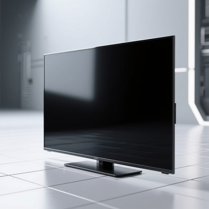 A Large Flat Screen Display Or Monitor Flat Screen Display