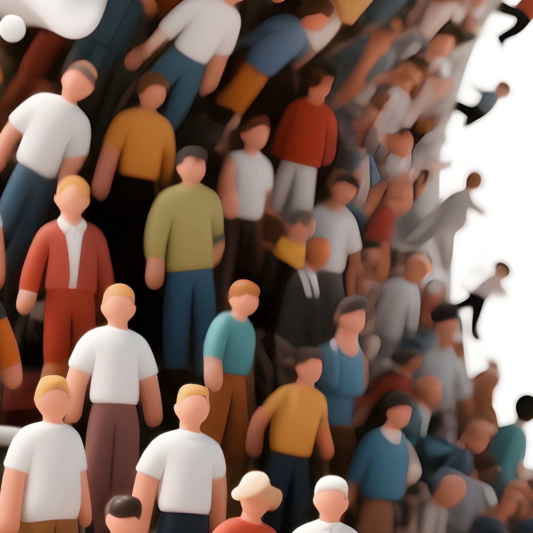 A Large Group Of People Forming A Wave Like Pattern Crowd Wave - Full Resolution Quality Preview