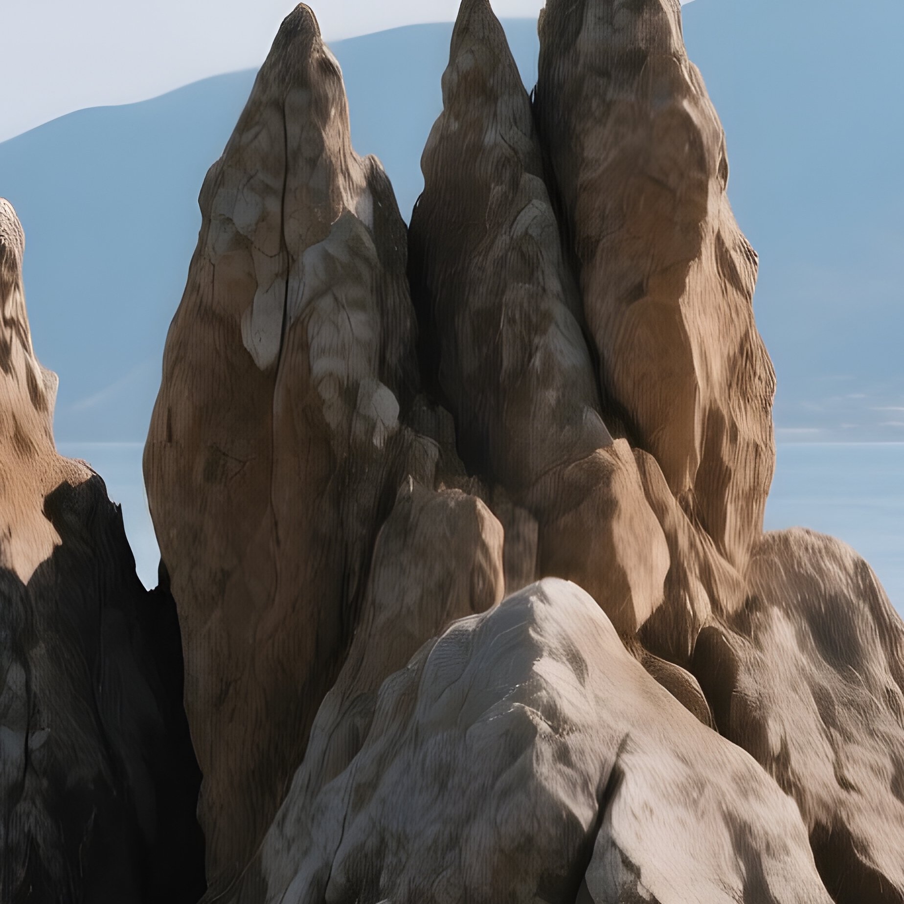 A Large Rock Formation In The Sea Nature Landscape - Full Resolution Quality Preview