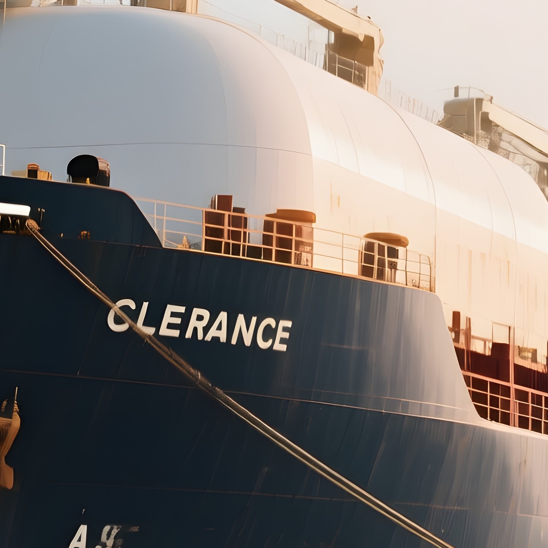 A Large Tanker Ship Anchored Offshore Waiting For Unloading Clearance - Full Resolution Quality Preview