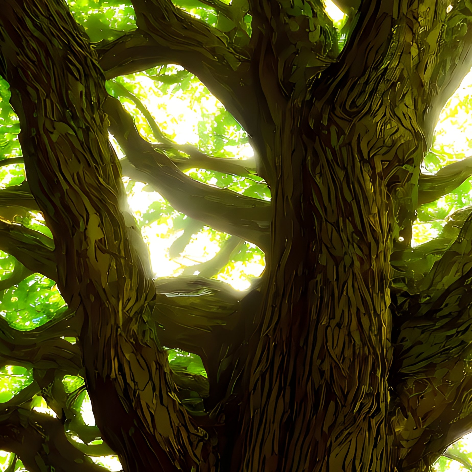 A Large Tree Viewed From Below Nature Tree - Full Resolution Quality Preview