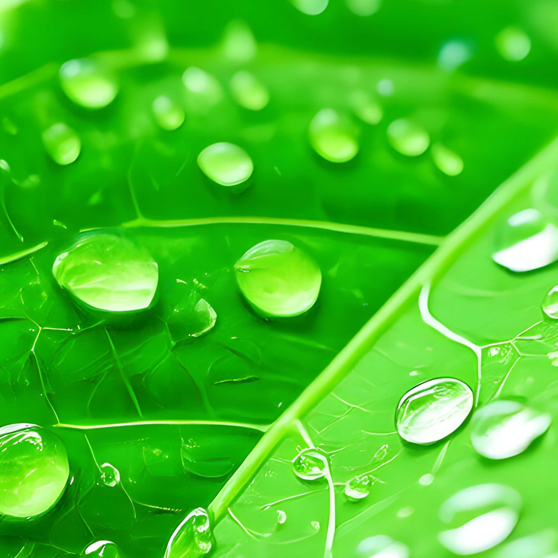 A Leaf Covered In Water Droplets Nature Leaf - Full Resolution Quality Preview