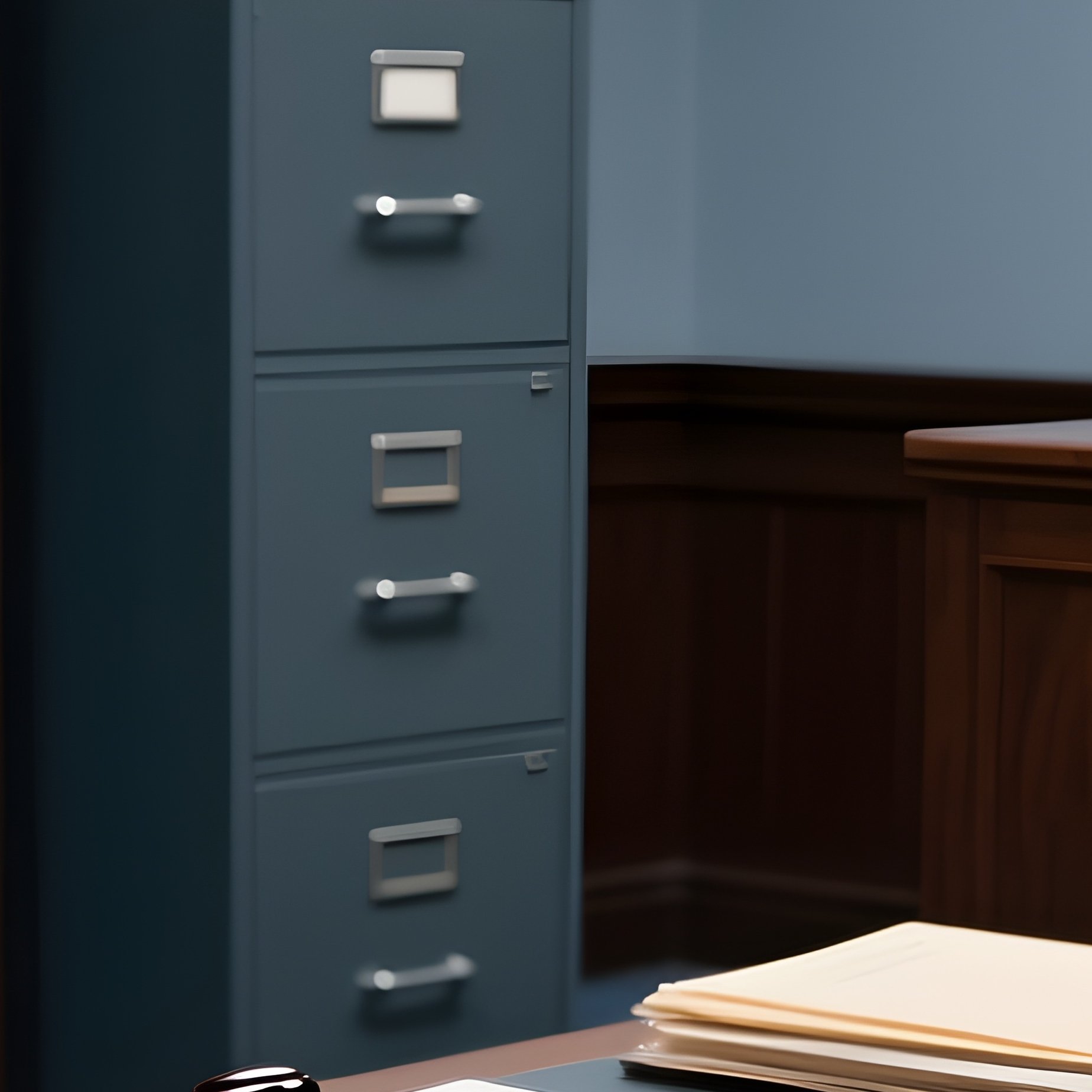 A Legal Archive With Court Documents And Legal Files - Full Resolution Quality Preview