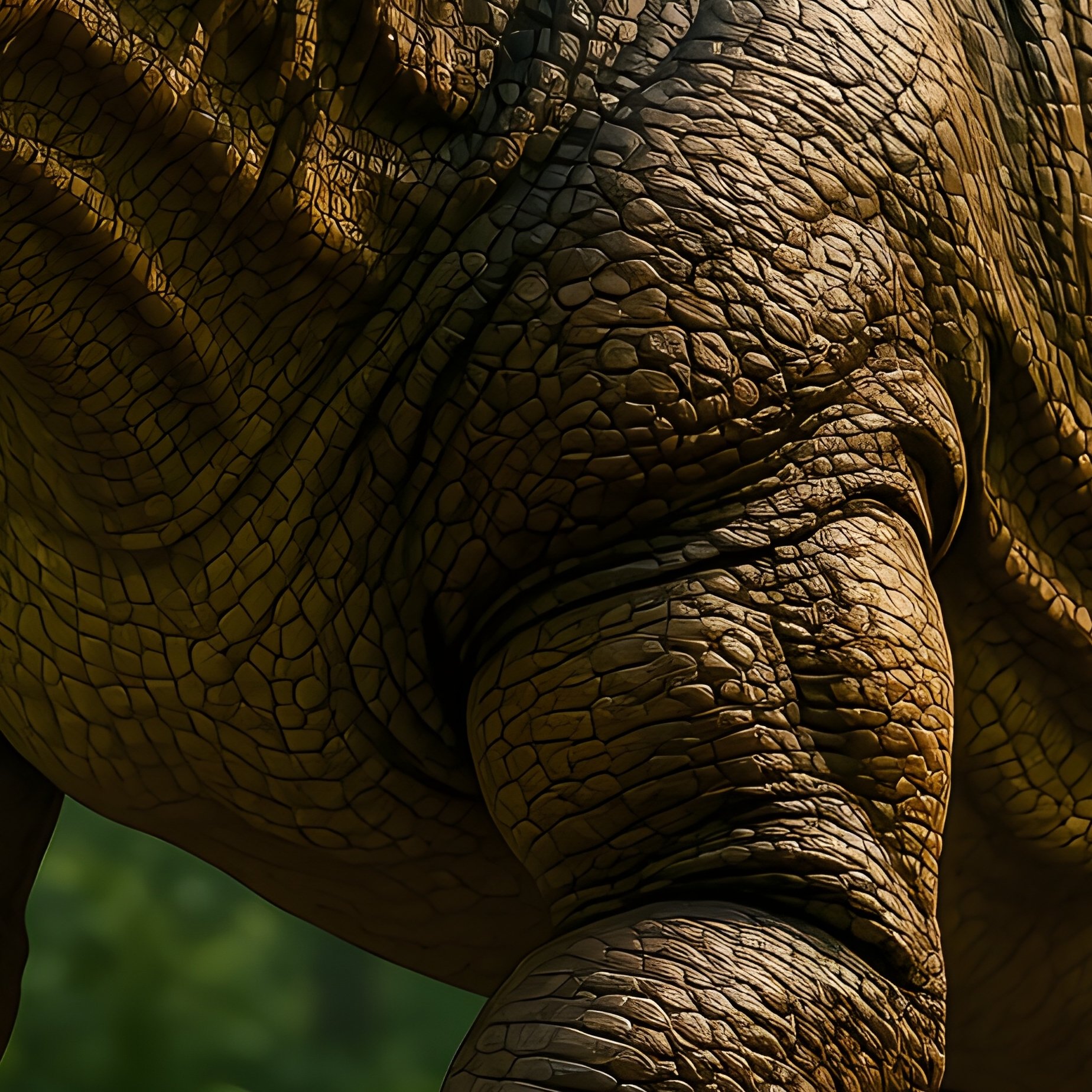 A Life Size Reconstruction Of An Edmontosaurus Dinosaur - Full Resolution Quality Preview
