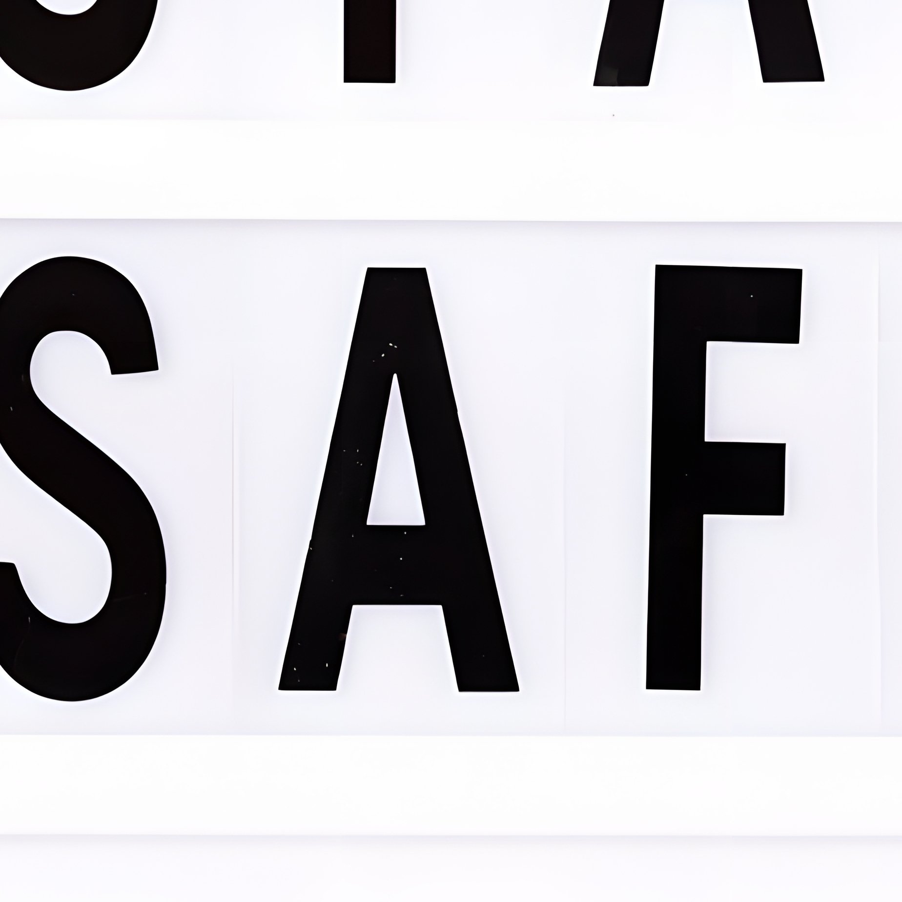 A Lightbox Sign Displaying Stay Safe Halloween Autumn - Full Resolution Quality Preview